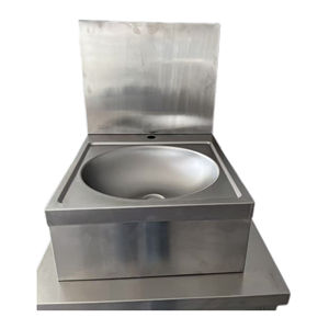 Victory-Évier manuel mural en acier inoxydable, équipement de cuisine pour hôtels et restaurants pour salles de douche - Product Image 1