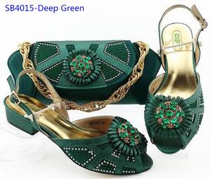 Femme Vin Chaussures Sac Ensemble De Luxe Pierres Chaussures À Assorti Sac Chaussures De Mariage et Sac - Product Image 4