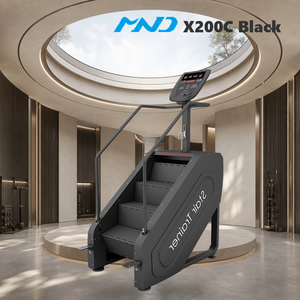 Appareil de fitness MND Fitness : Simulateur d'escalade à clavier noir, norme européenne, pour entraînement cardio complet du corps, destiné aux distributeurs en gros - Product Image 1
