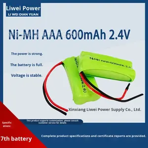 Batería recargable <span class=keywords><strong>HH</strong></span> Nimh Aa 600Mah 2,4 V Capacidad total Salida dual para juguetes Tocadiscos y megáfonos - Product Image 4