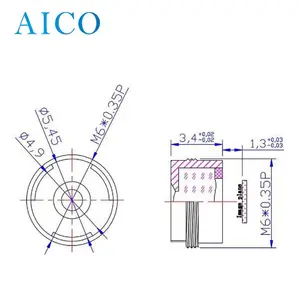 F2.2 5 메가 4.2mm m6xP0.35 m6 s 마운트 낮은 이미지 왜곡 없음 HD 미니 cctv 보드 렌즈 1/3 "1/4" 1/3 인치 크기 센서