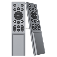 Control Remoto Universal JCXK RCT1019 de 19 Teclas con Código Fijo, Aleación de Aluminio, Alcance de 20m, Voz BLE, 2.4G IR, para TV, Cine en Casa, Proyector