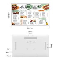 Logiciel d'affichage numérique pour cuisine, affichage numérique pour cuisine, affichage NFC POS RK3588S2 4+64GB 1920*1080 pour restaurant
