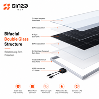 Panel Surya Monokristalin Ginza Efisiensi Tinggi 595W Bersertifikasi CE TUV Modul PV dengan Garansi 30 Tahun Kualitas Tinggi