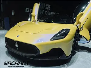 Сухое углеродное волокно 2020 до 2023 Maserati MC20 OEM СТИЛЬ передняя губа Боди Комплект подходит для MC20 передний бампер губа