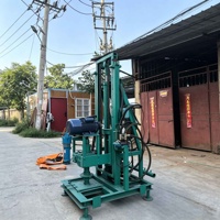 Offre Spéciale – Foreuse hydraulique électrique portative sur roues pour puits d'eau, machine de forage rotative pour l'excavation de puits agricoles
