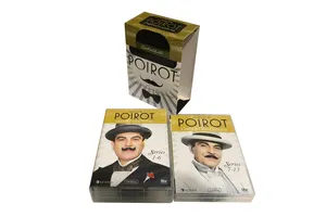 Agatha Christie's Poirot Complete Cases Collection 33 Discs Factory Wholesale DVD Movies TV Series Cartoon Region 1 Free Ship