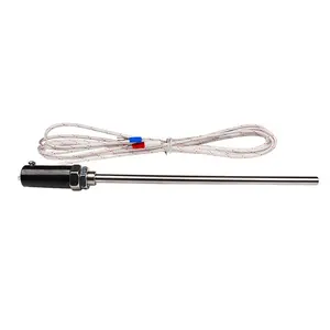 K जम्मू ई एस PT100 प्रकार जांच तापमान सेंसर Thermocouple WRNT-187 WRNT-03