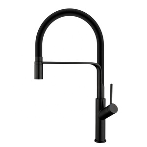 Modern Single Lever Kitchen Mixer Taps Flexible Single Handle Brass Black Pull Out Kitchen Faucets AT9238B -DX Kitchen - Product Image 1