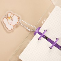 Cahier créatif, mignon et transparent, à 3 anneaux, pour étudiant, fournitures scolaires Kawaii
