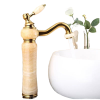 Robinet de lavabo personnalisé avec capteur sans contact en laiton massif à montage sur plan pour salle de bain