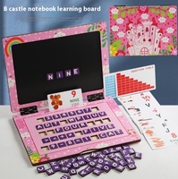 Nouveau Design Enfants En Bois Alphabet Lettre Cognition Ordinateur Portable GameEarly Education Learning Board pour Enfants Tout-Petits Garçons Filles