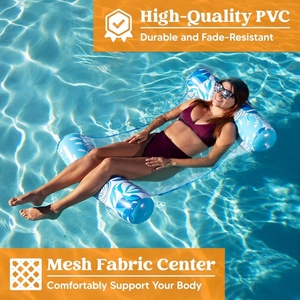 PVC Inflatable Water Hammock 48*31.5 Inch Blue Green Pink Colors for Adults Lounge <b>Pool</b> Float Swimming <b>Pool</b> Outdoor Beach Fun - Product Image 3