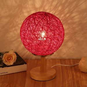 Lampe de chevet LED alimentée par USB, boule en rotin, cadeau d'<span class=keywords><strong>anniversaire</strong></span> créatif, décoration de chambre à coucher, de bibliothèque - Product Image 6