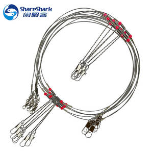 Corde pivotante crochet <span class=keywords><strong>de</strong></span> pêche en <span class=keywords><strong>mer</strong></span> coupe-vent en <span class=keywords><strong>acier</strong></span> plates-formes fil Leader crochets pêche en eau salée fil Leader Tackle Leader gréement - Product Image 2