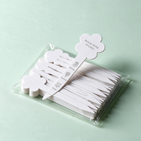 Bandes de test de parfum personnalisées en forme de flacon, cartes en papier découpées avec logo estampé à chaud pour la détection des senteurs