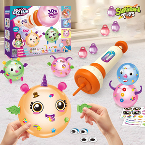 Kit de Inflador de Globos Divertido para Hacer Manualidades, Juguete Creativo para Niños, Máquina para Hacer Bolas Adhesivas Mágicas con Pegatinas y Piezas Decorativas - Product Image 2