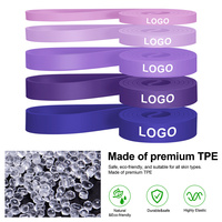 Bandas de Resistencia TPE en Degradado Morado para Dominadas, Carreras, Sprints, Flexiones, Entrenamiento de Fuerza, Personalizables