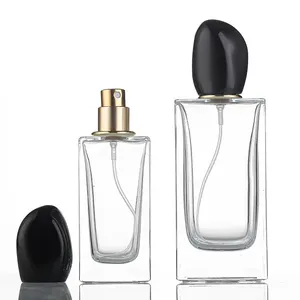 Fábrica de vendas diretas 10ml 30ml 50ml 75ml 100ml vazio luxo quadrado spray perfume garrafa pode ser preenchido com perfume vidro bo