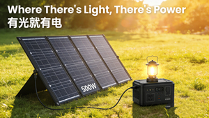Portable Power Station 1000W/2000W <b>Solar</b> <b>Generator</b>, for Outdoor Camping, RV, Home Emergency, Off-Grid Living - Product Image 4