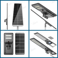 Anern Wholesale 100W All-in-One Solar Street Lights Commercial LED Outdoor Lighting for Roads
