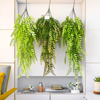 Plante artificielle murale suspendue, type lierre, pour décoration de fenêtre, maison, mariage, salon, branches colorées, plâtre de plafond