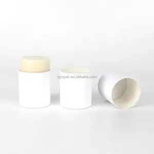Recipiente de substituição para desodorante de lábios, tubo interno de papel biodegradável reciclável personalizado de 45ml, recipiente para uso em cosméticos