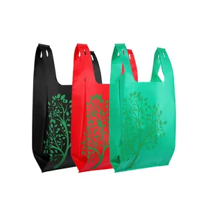 Best Price Promotional W Cut Non Woven Custom Print Bag Non Woven Tote Bag Tshirt Shopping Bag