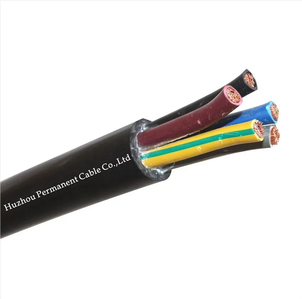 RVV copper colored wire pvc xlpe insulation Flexible Electrical Cable H05W-F household multi-standard cable copper wire factory