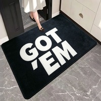 Tapis de sol personnalisé avec slogan imprimé, citation streetwear, design de texte personnalisé pour la décoration de la salle de sport