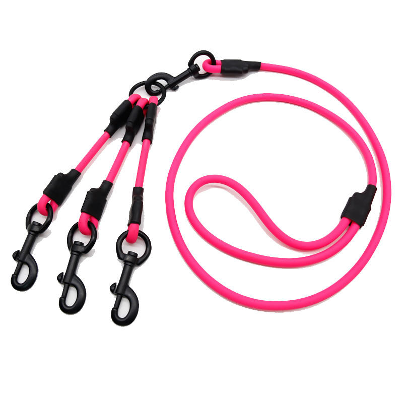 Rose 3 chiens triple