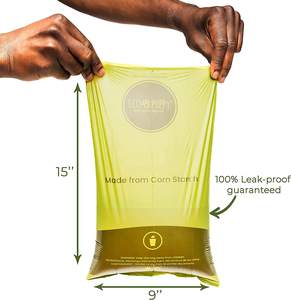 Eco Friendly 100% sacs à ordures biodégradables en amidon de maïs sacs à ordures plats compostables sac à déchets en rouleau en plastique - Product Image 3