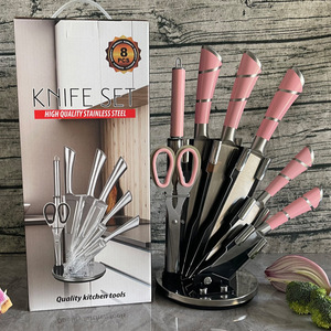 Stainless Steel Knife Set 7 Piece Hollow Handle Chef Knives Kitchen Tools - Product Image 1