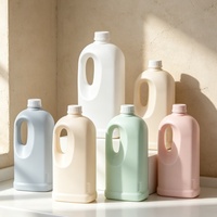 Bidon en plastique HDPE de 2 L avec une grande poignée pour l'emballage de détergents chimiques