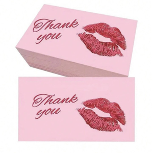 Cartes de remerciement personnalisées avec logo, cartes d'instructions d'entretien, inserts de commentaires pour le commerce électronique, cartes de rétroaction pour petites entreprises - Product Image 4