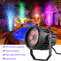 U'King 6X3W Rgb 3In1 Led Ip67 Extérieur Étanche Par Lumières Pour Dj Disco Ktv Club Band Stage Shows Par Lights