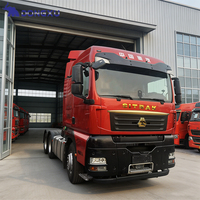 Camion tracteur d'occasion Sinotruk Howo 6x4 371HP Euro 3 à conduite à gauche pour le transport de remorques de fret minier