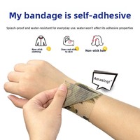 Bandage élastique auto-adhésif non tissé de qualité médicale camouflage pour sports de plein air et usage animalier, désinfectant infrarouge lointain pour les doigts