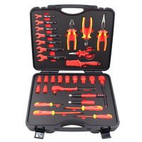 Kit de 30 outils de réparation automobile pour véhicules électriques, avec clés isolées, douilles et pinces pour électriciens
