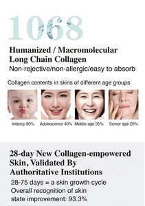 Creme de clareamento facial Tubo de beleza anti-idade creme hidratante clareador de pele colágeno reparação facial