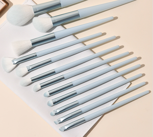 12 ensembles de pinceaux de maquillage abordables Contouring Point Blush poudre libre fard à paupières Eyeliner pinceau à sourcils poudre humide Eyeliner pour les lèvres - Product Image 4