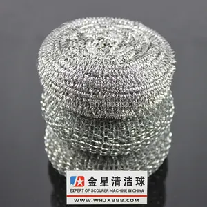 Bola de scourer de limpeza de cozinha, aço inoxidável, scourer de malha de pratos de lavagem