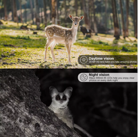 Caméra de surveillance de la faune BSTCAM4K 48M avec connexion Wi-Fi et contrôle par application, grand angle, portée IR de 85 pieds, détection de mouvement extérieure