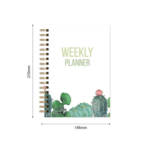 Diário Personalizado com Capa Dura e Espiral, Agenda Diária, Semanal e Mensal, Organizador, Caderno, Presente com Logotipo Personalizado - Product Image 4