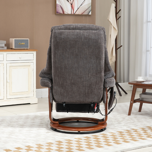 Fauteuil inclinable moderne kaki avec repose-pieds, collection de meubles de salon Haberdashery - Product Image 5