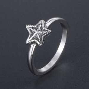 Star <b>Titanium</b> Steel <b>Ring</b> Women's Fashion Jewelry Gift SA966 - Product Image 2