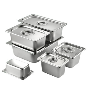 Bonaiisi — poêle à aliments en acier inoxydable 304, fournitures d'hôtel et de Restaurant, récipients gastro norm, pour plats à friser, livraison gratuite - Product Image 1