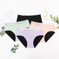 Culottes menstruelles pour femmes, anti-fuites, réutilisables, super douces, protection pour flux abondant de nuit