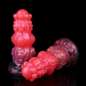 2025 Fantasy Silicone Anal <strong>Plug</strong> Red Monster Style <strong>Butt</strong> <strong>Plug</strong> with Texture Design for Men and Women Wholesale - Product Image 5