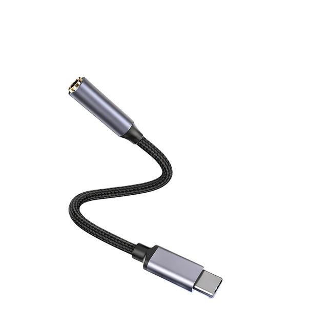 OEM USB C to 3.5mm Audio Adapter 32bit/384kHz HiFi DAC Dongle Type C Headphone Aux Jack Cable for iPhone for Android
